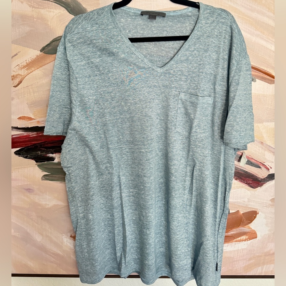 John Varvatos Luxery Linen Collection  Steel Blue